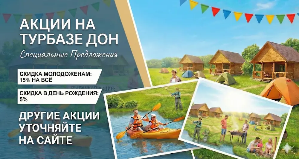 Акции на Турбазе Дон
