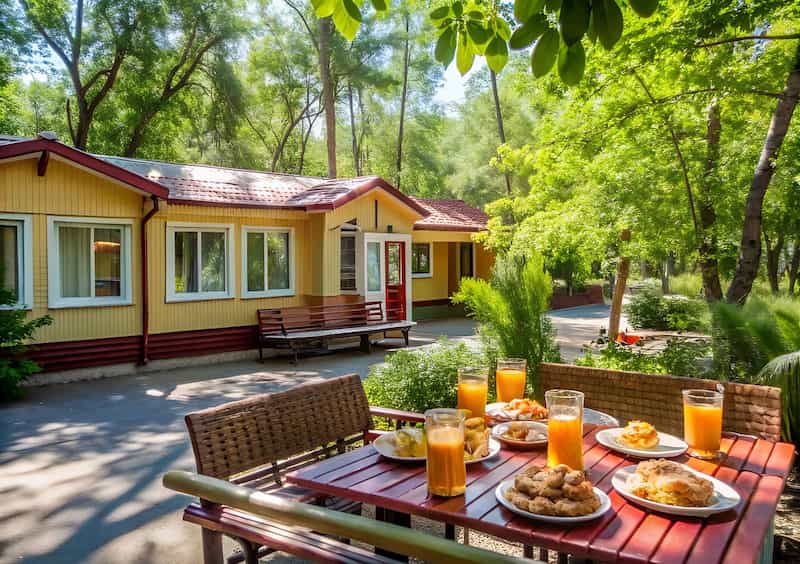 Кафе домашней кухни на турбазе Дон